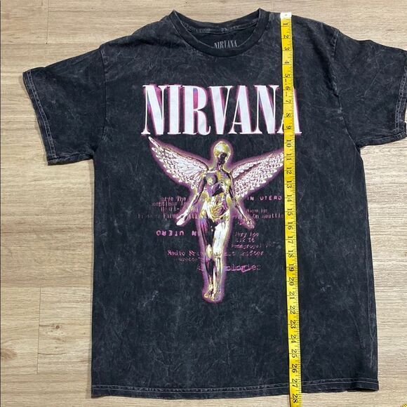 NIRVANA In Utero Acid‎ Wash Band Graphic Tee – Size Medium - Picture 12 of 13